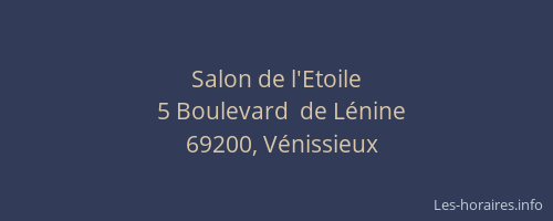 Salon de l'Etoile