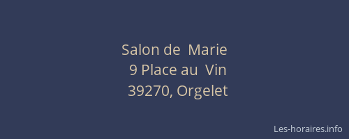 Salon de  Marie