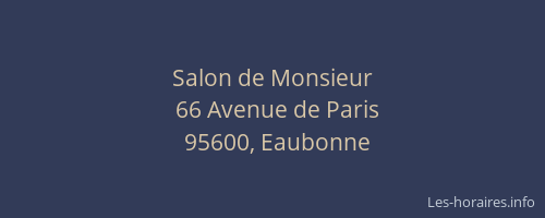 Salon de Monsieur