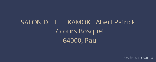 SALON DE THE KAMOK - Abert Patrick