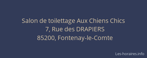 Salon de toilettage Aux Chiens Chics