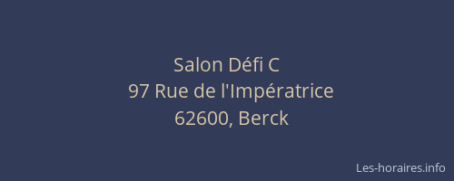 Salon D&eacute;fi C
