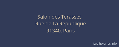 Salon des Terasses
