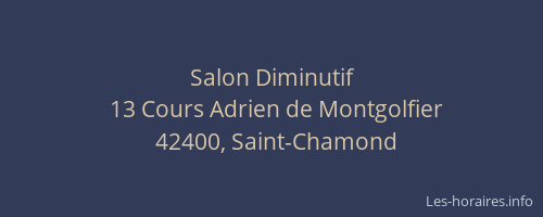 Salon Diminutif