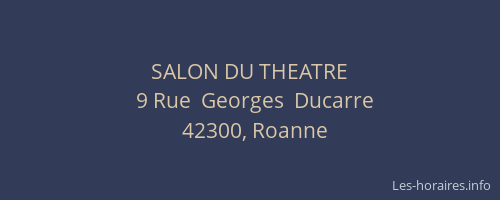 SALON DU THEATRE