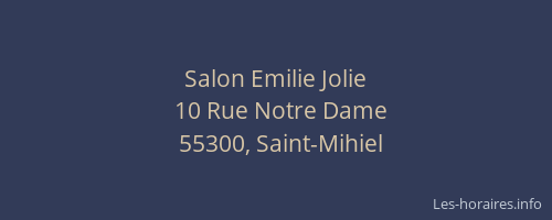 Salon Emilie Jolie