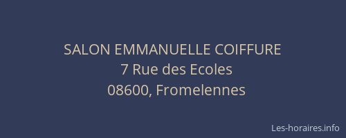SALON EMMANUELLE COIFFURE