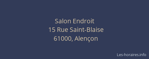 Salon Endroit