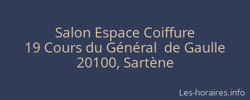 Salon Espace Coiffure