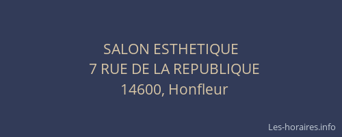 SALON ESTHETIQUE