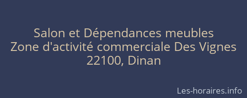 Salon et Dépendances meubles
