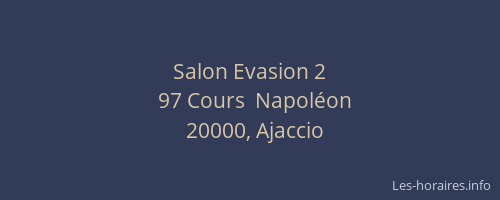 Salon Evasion 2