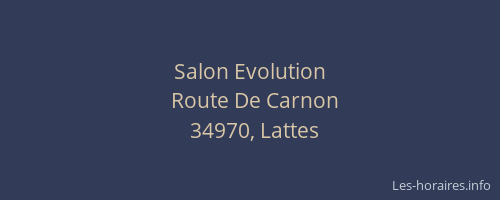Salon Evolution
