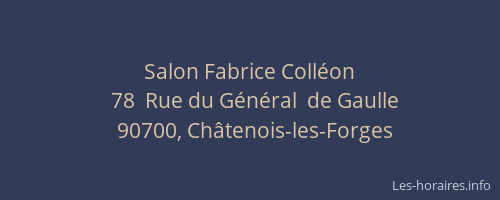 Salon Fabrice Coll&eacute;on