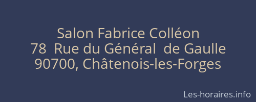 Salon Fabrice Colléon