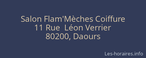 Salon Flam'Mèches Coiffure