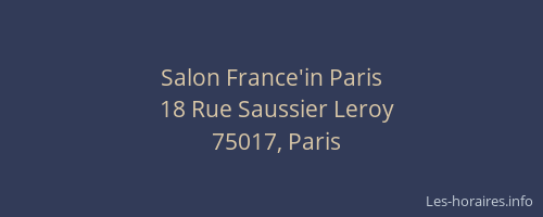 Salon France'in Paris