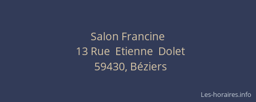 Salon Francine