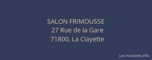 SALON FRIMOUSSE