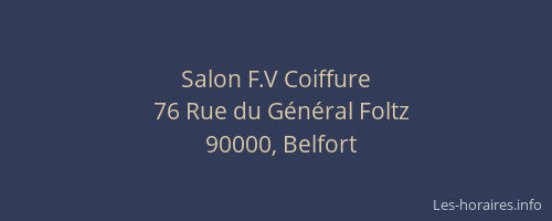 Salon F.V Coiffure