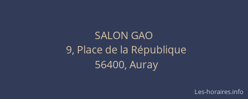 SALON GAO