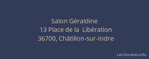 Salon G&eacute;raldine