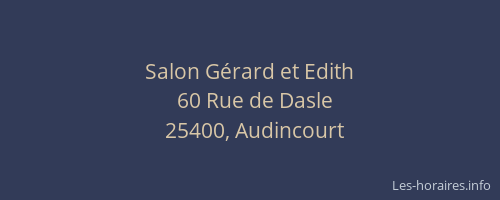 Salon Gérard et Edith