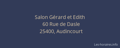 Salon G&eacute;rard et Edith