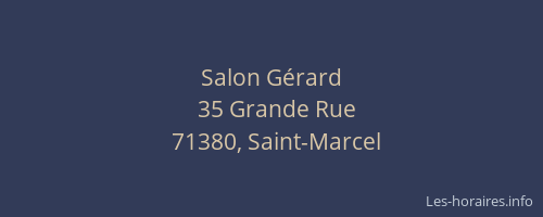 Salon G&eacute;rard