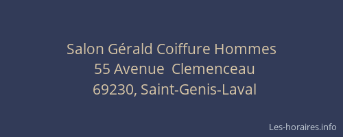 Salon Gérald Coiffure Hommes