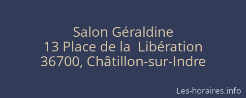 Salon Géraldine
