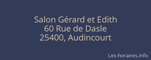 Salon Gérard et Edith