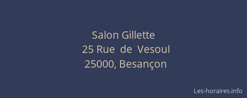 Salon Gillette