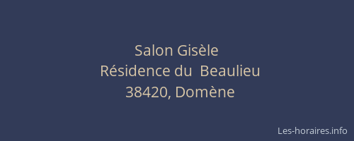 Salon Gisèle