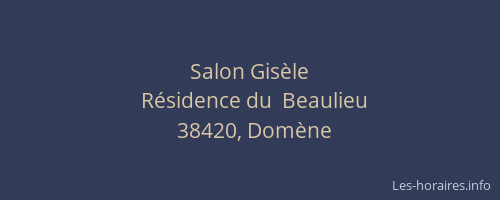 Salon Gis&egrave;le