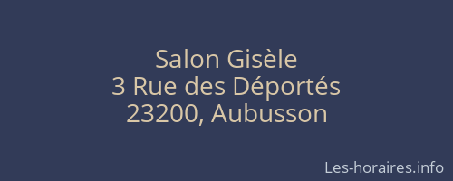 Salon Gisèle