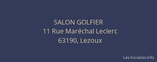 SALON GOLFIER