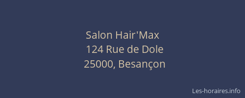 Salon Hair'Max