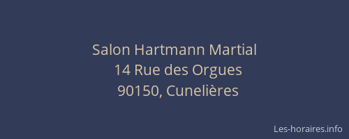 Salon Hartmann Martial