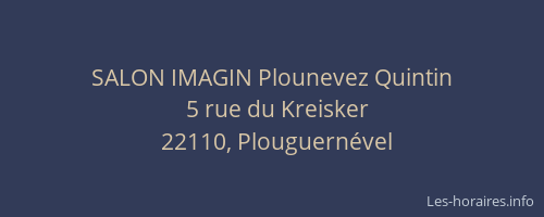 SALON IMAGIN Plounevez Quintin