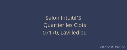 Salon Intuitif'S