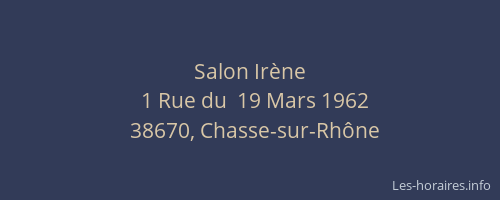 Salon Ir&egrave;ne