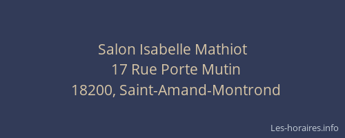 Salon Isabelle Mathiot