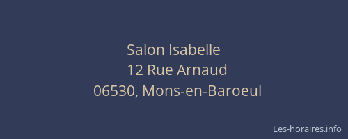Salon Isabelle