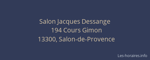Salon Jacques Dessange
