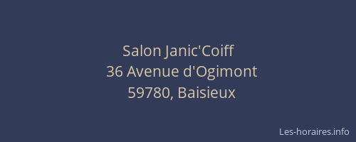 Salon Janic'Coiff