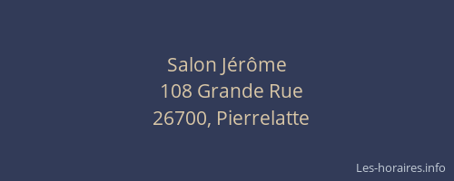 Salon J&eacute;r&ocirc;me