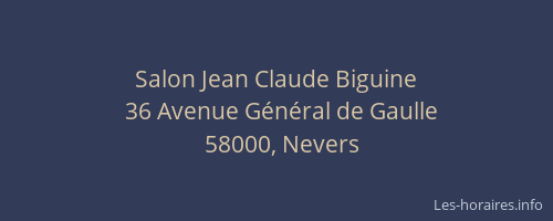 Salon Jean Claude Biguine