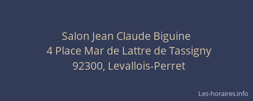 Salon Jean Claude Biguine