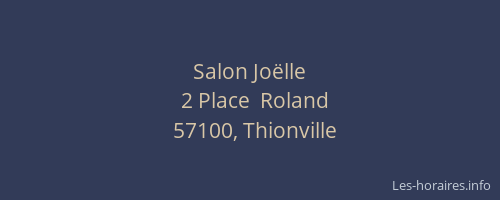 Salon Jo&euml;lle
